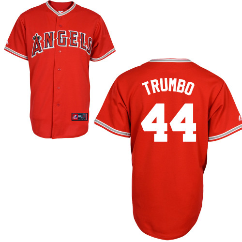 New Arrival Los Angeles Angels 44 Mark Trumbo Red Cool Base MLB Jersey Baseball MLB Jerseys